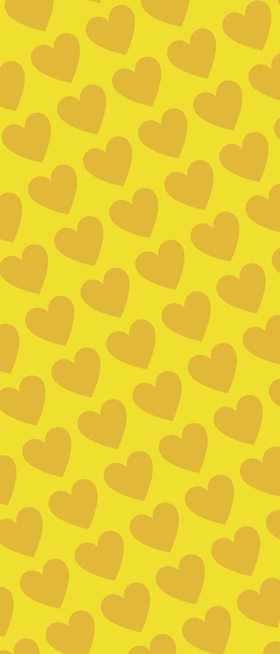 可愛い黄色のハート 2色 ロゴ Xperia 8 壁紙・待ち受け