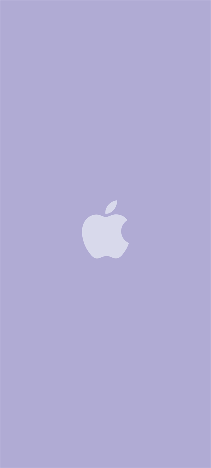 淡いパステルカラー 紫のアップルのロゴ Oppo A5 壁紙 待ち受け Sumaran