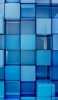 📱美しい青の四角の集合体 ZenFone 6 Android 壁紙・待ち受け