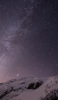 📱満天の星空と雪山 Redmi Note 9T 壁紙・待ち受け