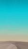 📱水色・黄色のグラデーションの空とポリゴンで描かれた台地 Redmi 9T Android 壁紙・待ち受け