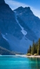 📱青空と雪山と青い湖 OPPO Reno A Android 壁紙・待ち受け