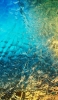 📱光る青と黄色の水 ZenFone 6 Android 壁紙・待ち受け