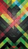 📱Colorful black green red black triangle RedMagic 5 Android 壁紙・待ち受け