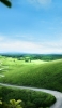 📱Winding road Green wilderness Thickets Blue sky Early summer RedMagic 5 Android 壁紙・待ち受け