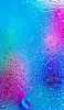 📱青・ピンク 水滴のついたガラス Galaxy A30 Android 壁紙・待ち受け