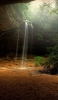 📱Light-shining cave and waterfall ROG Phone 3 Android 壁紙・待ち受け