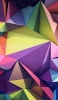 📱立体 影 カラフル 三角 ポリゴン Google Pixel 5 Android 壁紙・待ち受け
