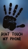 📱黒い手形 DONT TOUCH MY PHONE iPhone 12 mini 壁紙・待ち受け