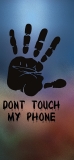 📱黒い手形 DONT TOUCH MY PHONE iPhone 12 mini 壁紙・待ち受け