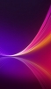 📱濃淡 紫のグラデーション ピンク・黄 光るライン Google Pixel 4a Android 壁紙・待ち受け