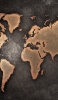 📱銅でできた世界地図 iPhone 13 mini 壁紙・待ち受け