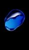 📱黒い背景 濃淡のある青い水滴 Galaxy A30 Android 壁紙・待ち受け