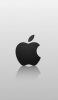 📱Black apple logo mirrored white background Redmi 9T Android 壁紙・待ち受け