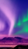 📱Purple landscape green aurora OPPO Reno A Android 壁紙・待ち受け