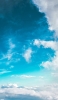 📱綺麗な青く澄んだ空と白い雲 Libero 5G 壁紙・待ち受け