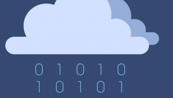 📱Illustration of clouds and binary rain Redmi 9T Android 壁紙・待ち受け