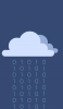 📱雲と0と1の雨 Google Pixel 4a Android 壁紙・待ち受け