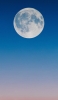 📱綺麗な満月 青いグラデーションの空 Google Pixel 4a Android 壁紙・待ち受け