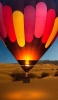 📱砂漠の上を飛ぶ気球 Libero 5G 壁紙・待ち受け