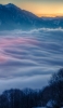 📱Sea of ​​clouds snow mountain sunrise RedMagic 5 Android 壁紙・待ち受け