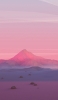 📱綺麗なポリゴンの山と景観 iPhone 13 mini 壁紙・待ち受け