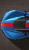 📱上から撮影した青と赤のかっこいい車 Google Pixel 4a Android 壁紙・待ち受け
