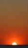 📱Orange sky sunset dark sea ZenFone 6 Android 壁紙・待ち受け