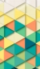 📱影のあるカラフルな三角の集合体 Google Pixel 4a Android 壁紙・待ち受け