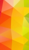 📱Red / orange / yellow / green triangular polygons RedMagic 5 Android 壁紙・待ち受け