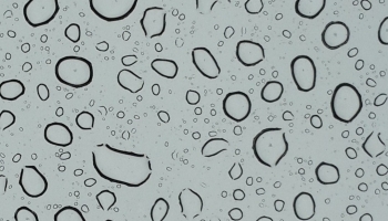 📱水滴がいっぱいのガラス Redmi Note 9T 壁紙・待ち受け