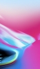 📱彩度の高い水色・ピンクの液体 iPhone XS 壁紙・待ち受け