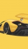 📱背面 黄色いスポーツカー iPhone XS 壁紙・待ち受け