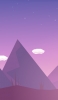 📱淡い紫の山と星座 iPhone XS 壁紙・待ち受け