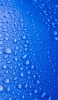 📱青のプラスチック面と水滴 iPhone XS 壁紙・待ち受け