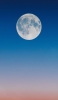 📱満月 グラデーションの空 iPhone 12 壁紙・待ち受け