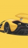 📱黄色 レーシングカー イラスト iPhone 12 Pro 壁紙・待ち受け