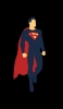 📱簡略化されたスーパーマンのイラスト iPhone 13 Pro 壁紙・待ち受け