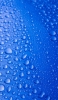 📱水滴が沢山ついた青い金属 iPhone 12 Pro 壁紙・待ち受け