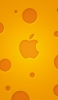📱チーズ 黄色 アップルのロゴ iPhone 13 Pro 壁紙・待ち受け