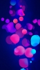 📱ピンク・紫・水色の綺麗な円 iPhone 13 Pro 壁紙・待ち受け