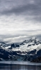 📱冬の雲海と雪山と湖 iPhone 12 Pro 壁紙・待ち受け