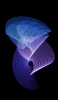 📱青と紫の曲線 iPhone 12 壁紙・待ち受け