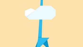 📱青いキリン 白い雲 アイコン iPhone 12 Pro 壁紙・待ち受け