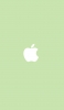 📱パステルカラー 緑 アップルのロゴマーク iPhone 12 壁紙・待ち受け