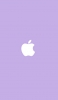 📱パステルカラー 紫 アップルのロゴマーク iPhone 12 壁紙・待ち受け