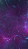 📱光る紫・水色のライン 濃い紫の背景 iPhone XS Max 壁紙・待ち受け
