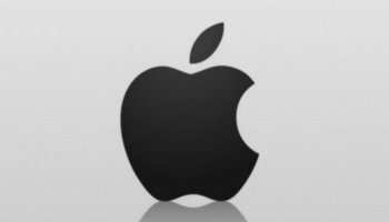📱黒の林檎マーク シンプル iPhone 12 Pro Max 壁紙・待ち受け