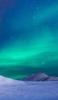 📱緑のグラデーションの空と南極大陸 iPhone 11 Pro Max 壁紙・待ち受け