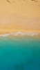 📱上から撮影した浜辺と砂浜 iPhone 11 Pro Max 壁紙・待ち受け